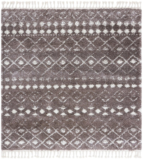 Safavieh Berber Fringe Shag Bfg516T Brown/Ivory Rugs.