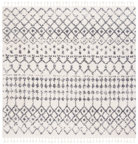 Safavieh Berber Fringe Shag Bfg540A Cream/Dark Grey Rug.