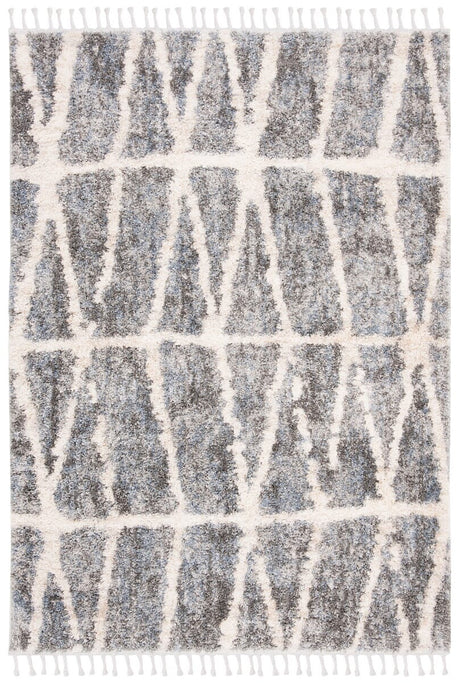 Safavieh Berber Fringe Shag Bfg605N Grey/Cream Rug.