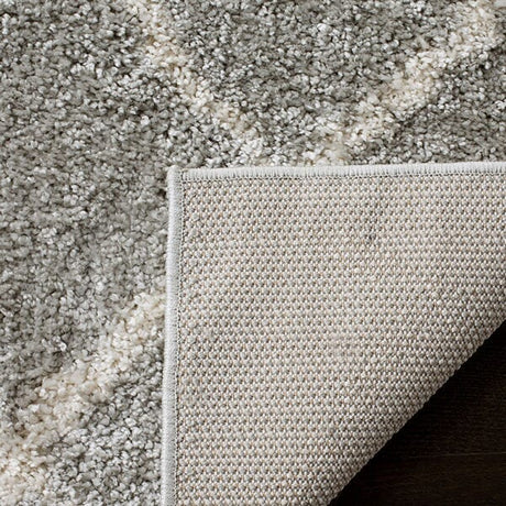 Safavieh Berber Shag Ber162B Light Grey/Cream Rug.
