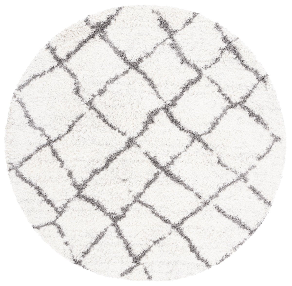 Safavieh Berber Shag Ber162C Cream/Light Grey Rug.