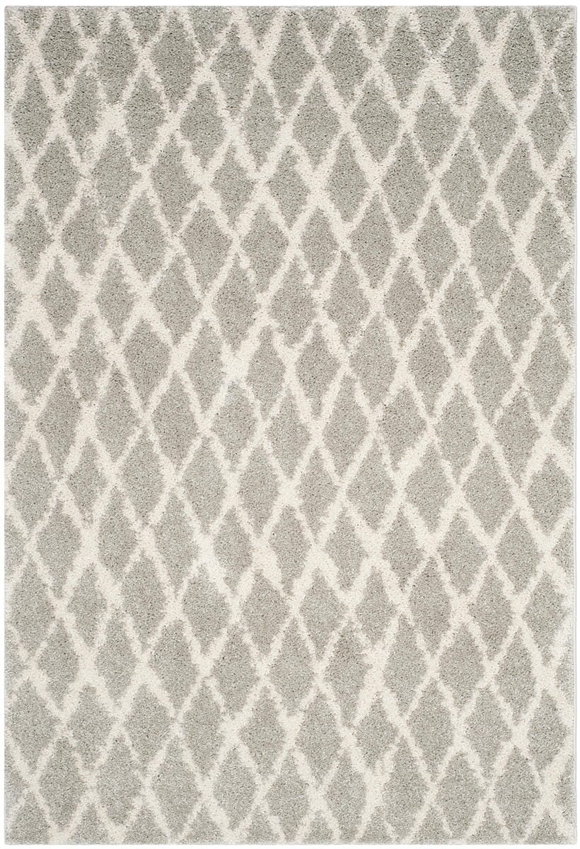 Safavieh Berber Shag Ber163B Light Grey/Cream Rug.