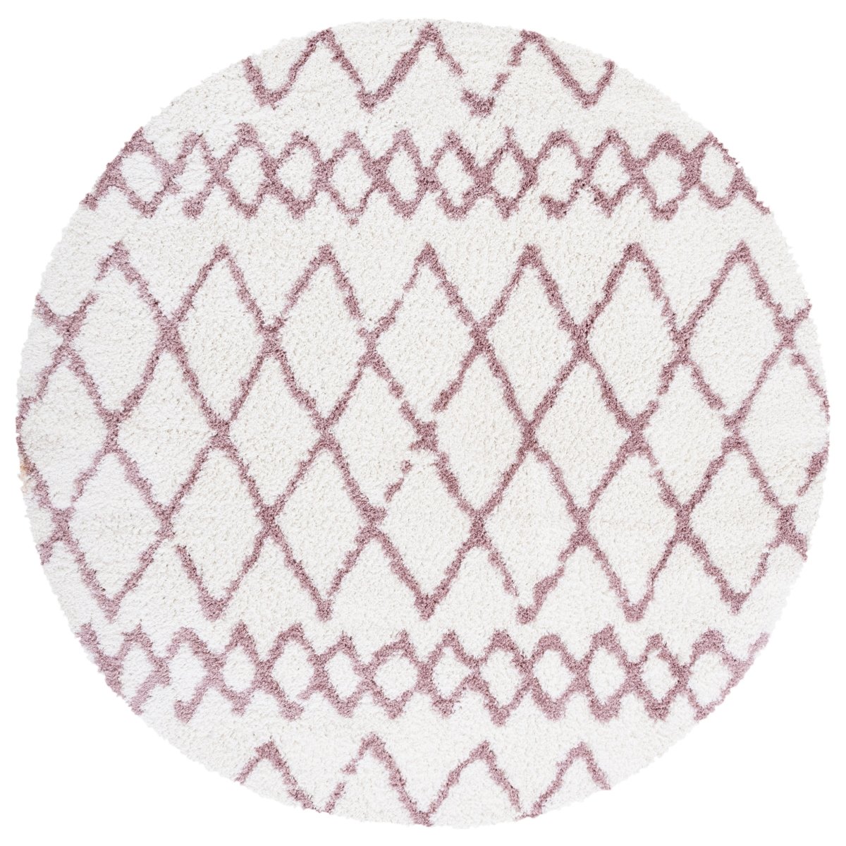 Safavieh Berber Shag Ber165A Ivory/Light Rose Rugs.