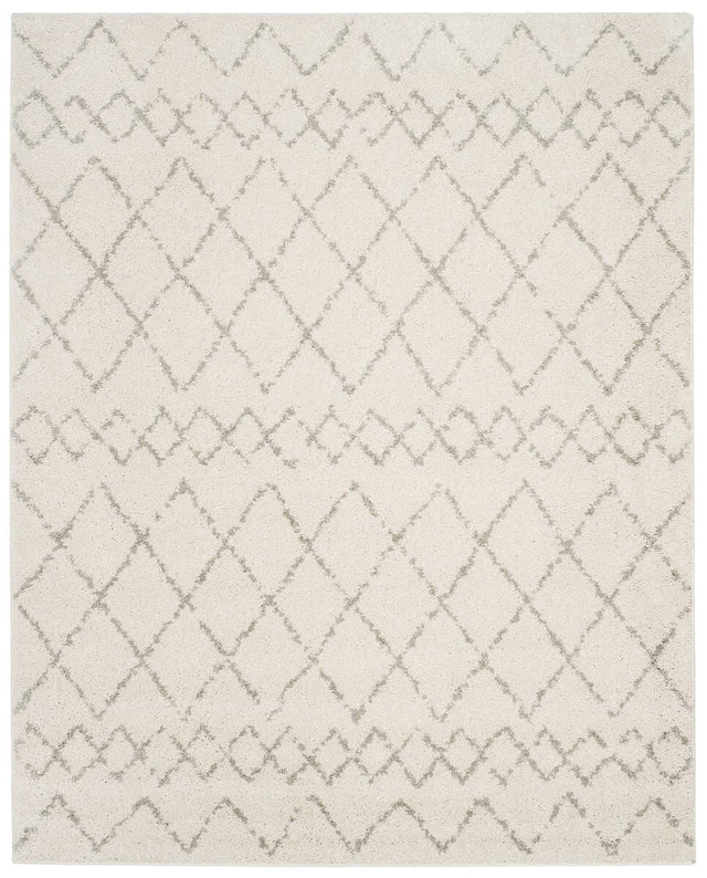 Safavieh Berber Shag Ber165C Cream/Light Grey Rug.