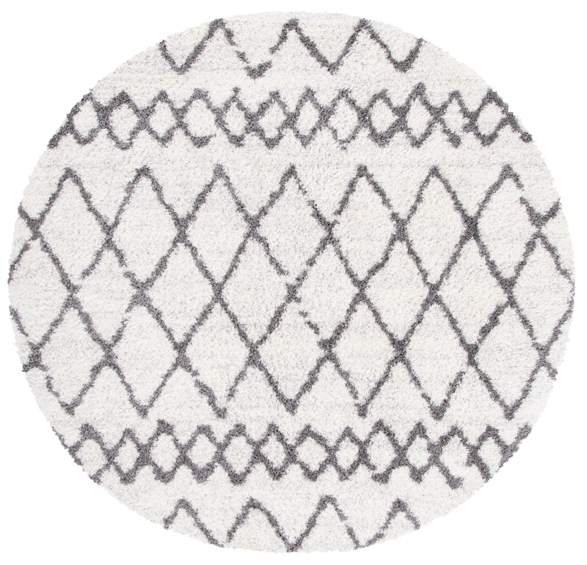 Safavieh Berber Shag Ber194A Ivory/Grey Rugs.