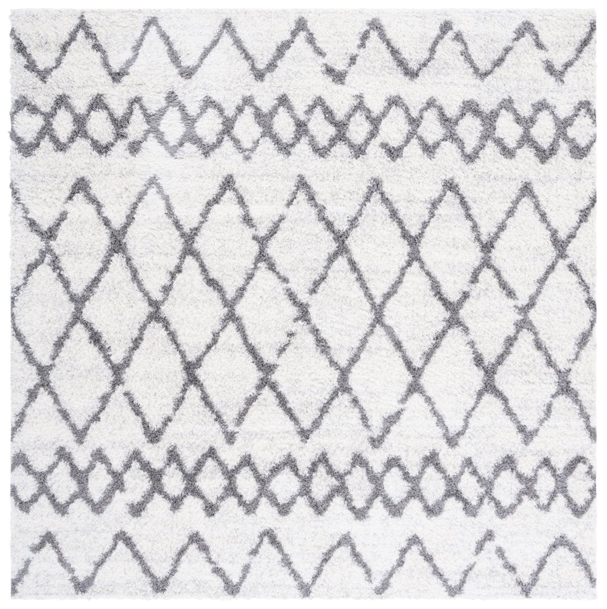 Safavieh Berber Shag Ber194A Ivory/Grey Rugs.