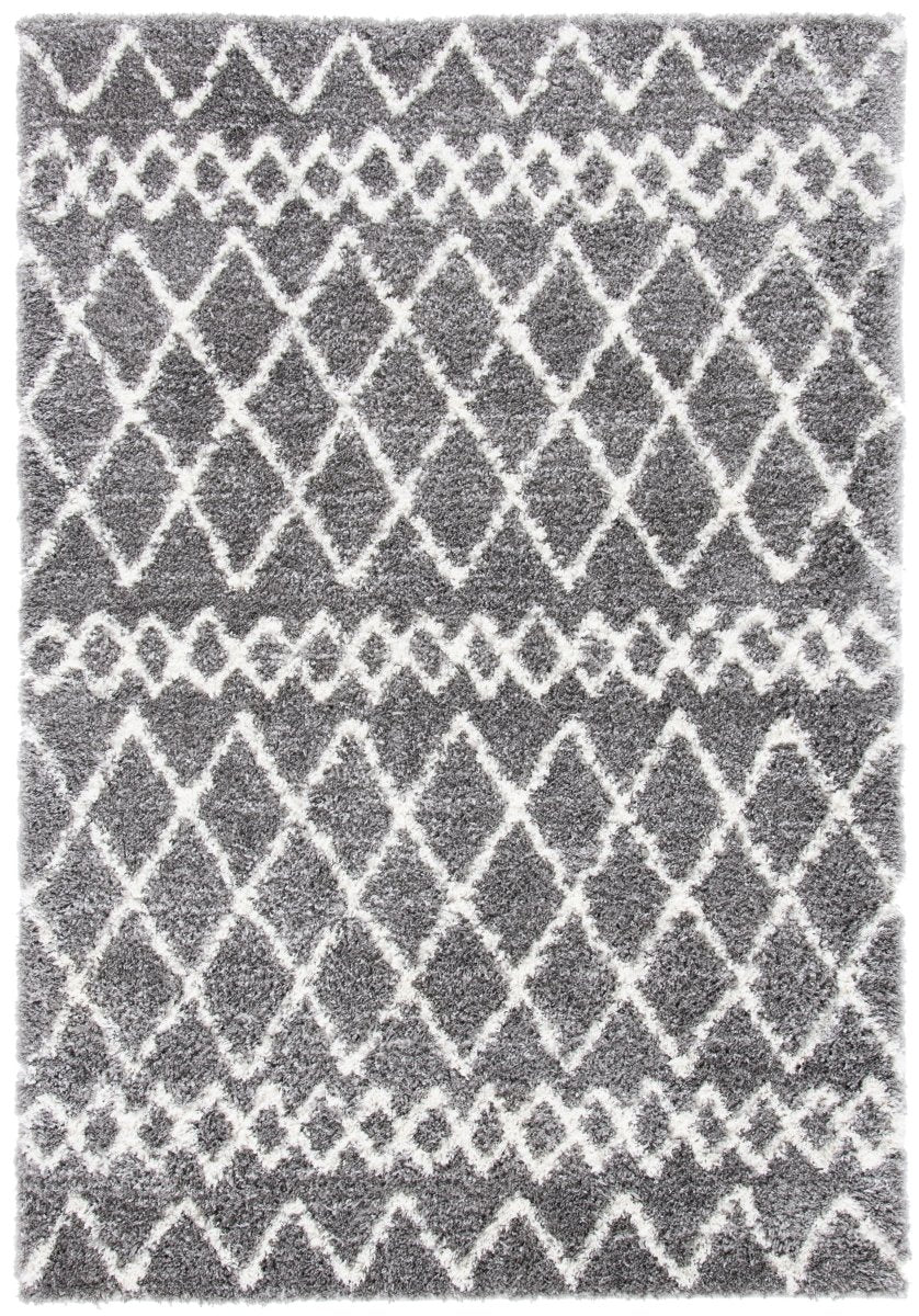 Safavieh Berber Shag Ber194F Grey/Ivory Rugs.