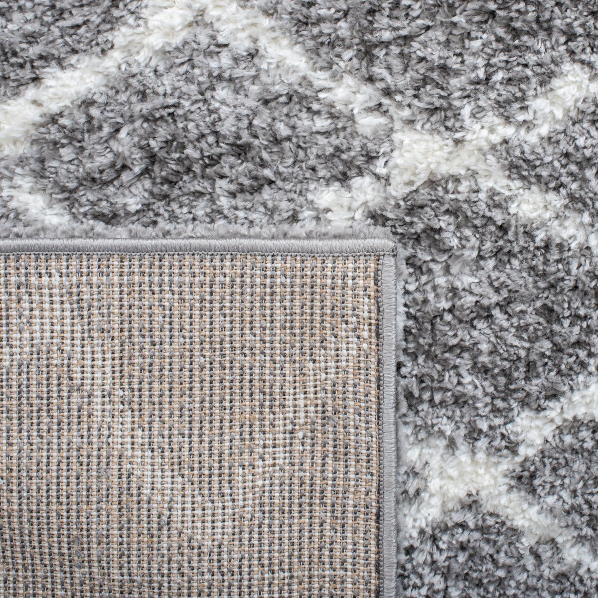 Safavieh Berber Shag Ber194F Grey/Ivory Rugs.