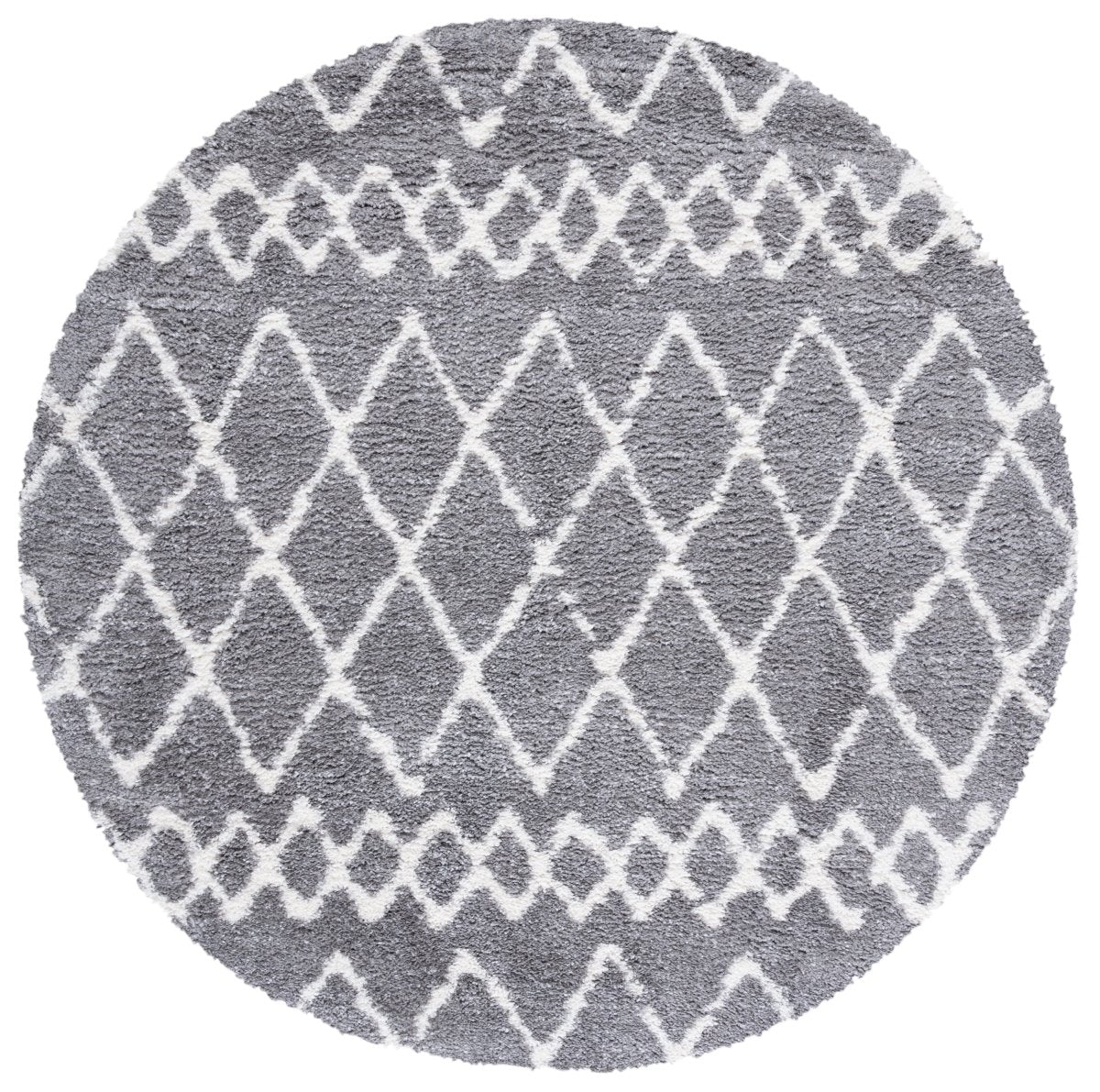 Safavieh Berber Shag Ber194F Grey/Ivory Rugs.