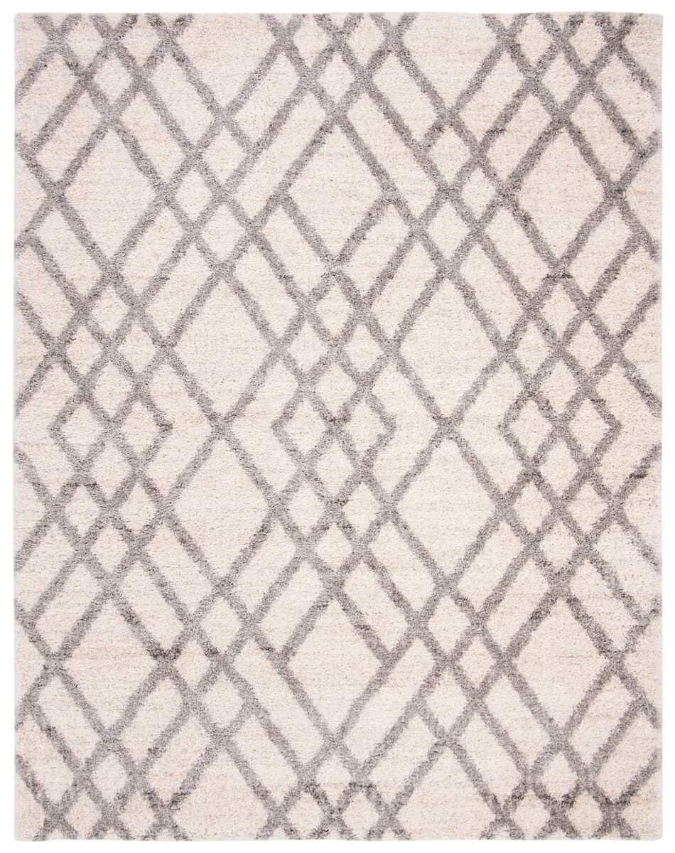 Safavieh Berber Shag Ber214A Cream/Grey Rug.