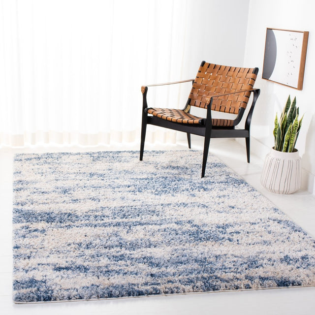 Safavieh Berber Shag Ber219B Beige/Blue Rugs.