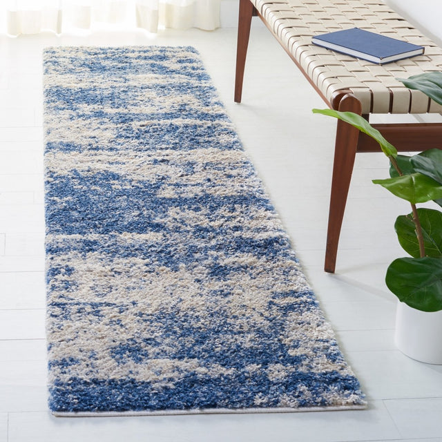Safavieh Berber Shag Ber219B Beige/Blue Rugs.