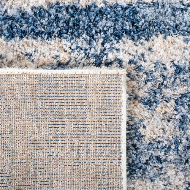 Safavieh Berber Shag Ber219B Beige/Blue Rugs.