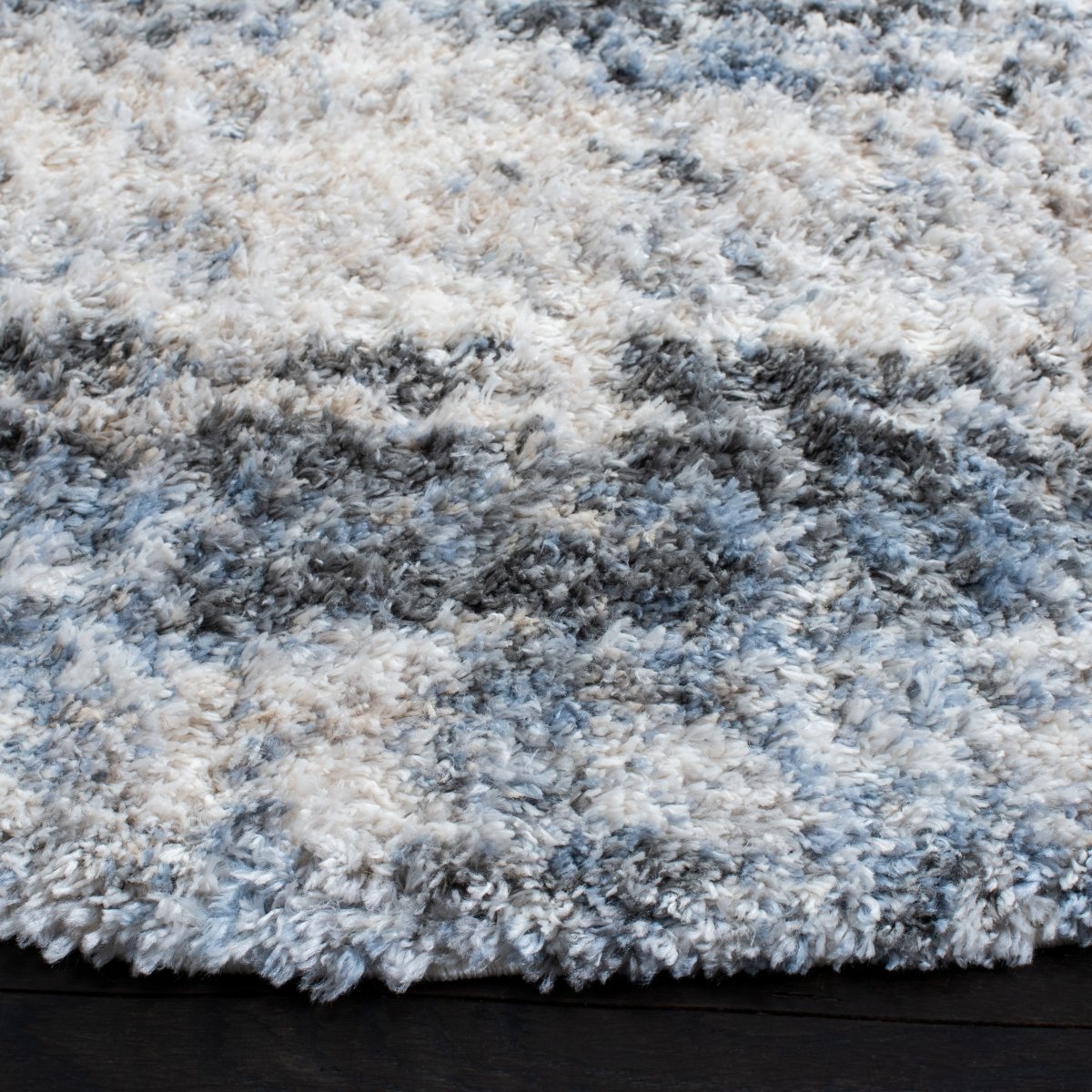 Safavieh Berber Shag Ber273A Ivory/Grey Rugs.