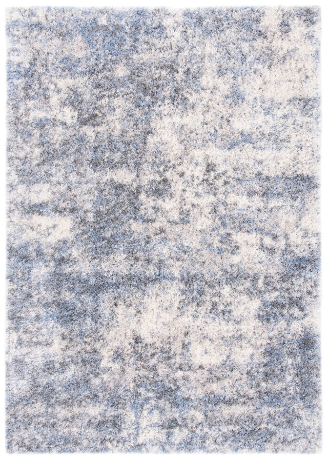 Safavieh Berber Shag Ber274B Ivory/Blue Rugs.
