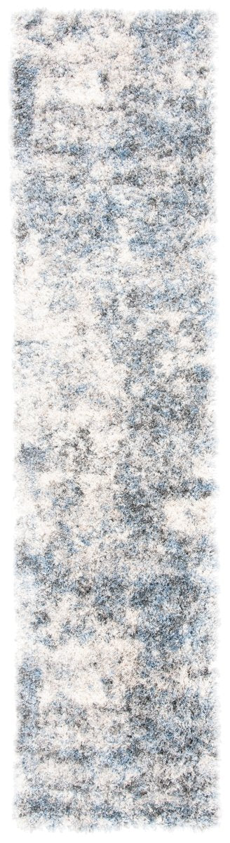 Safavieh Berber Shag Ber274B Ivory/Blue Rugs.