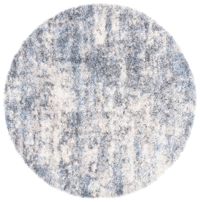 Safavieh Berber Shag Ber274B Ivory/Blue Rugs.