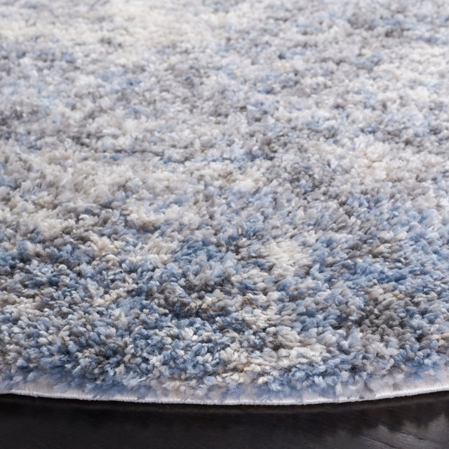 Safavieh Berber Shag Ber274B Ivory/Blue Rugs.