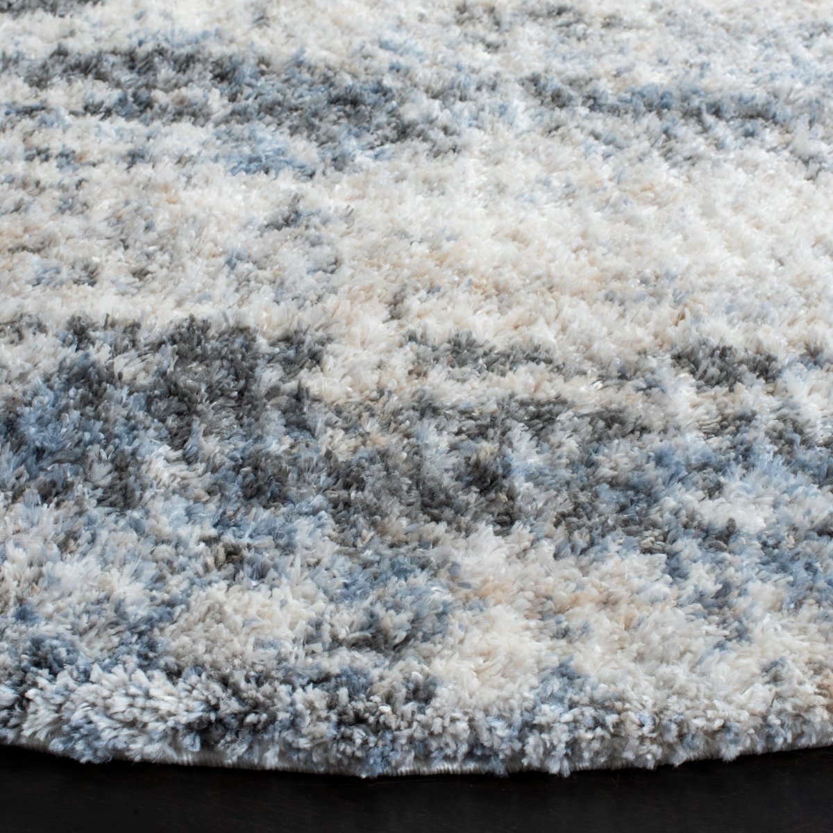Safavieh Berber Shag Ber276A Ivory/Charcoal Rugs.
