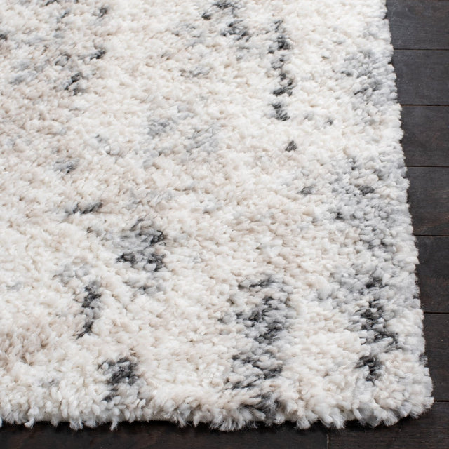 Safavieh Berber Shag Ber408A Ivory/Grey Rugs.