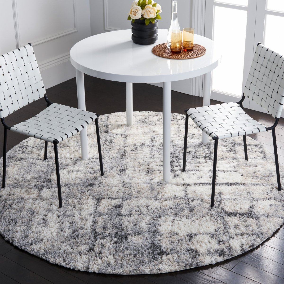 Safavieh Berber Shag Ber410F Grey/Ivory Rugs.