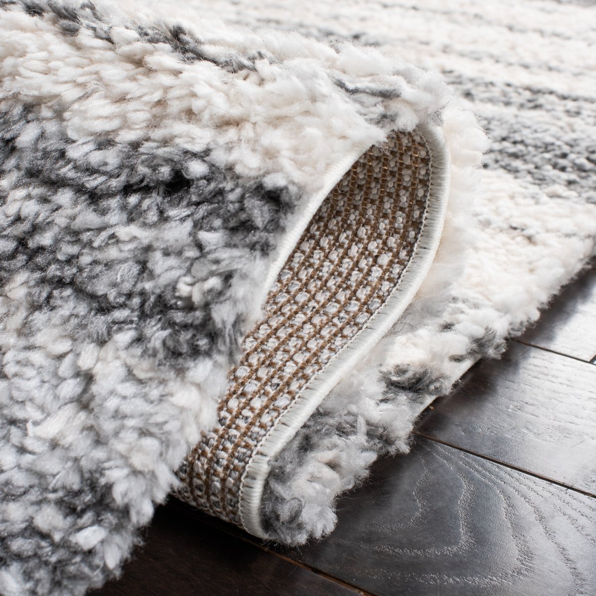 Safavieh Berber Shag Ber412H Charcoal/Grey Rugs.