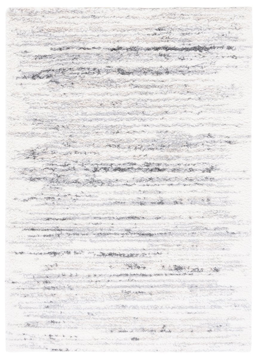 Safavieh Berber Shag Ber424A Ivory/Grey Rug.