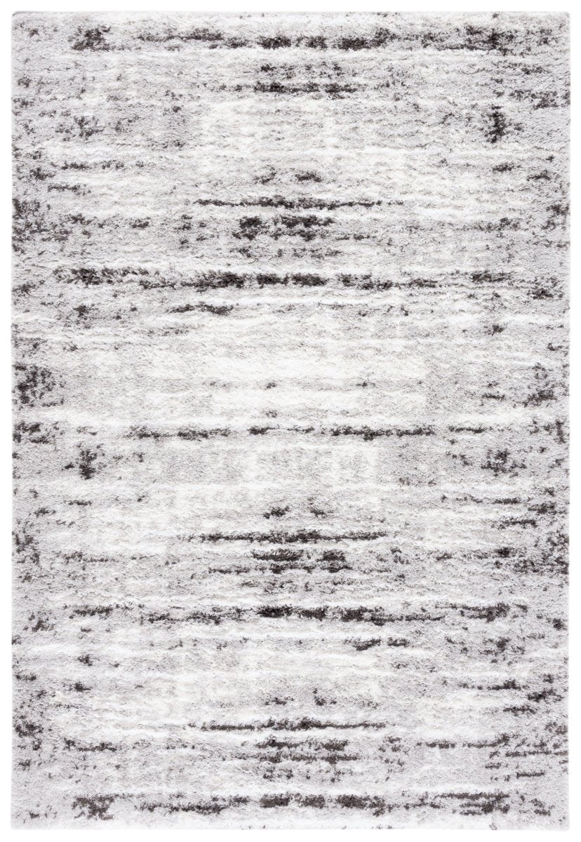 Safavieh Berber Shag Ber539F Grey/Dark Grey Rug.