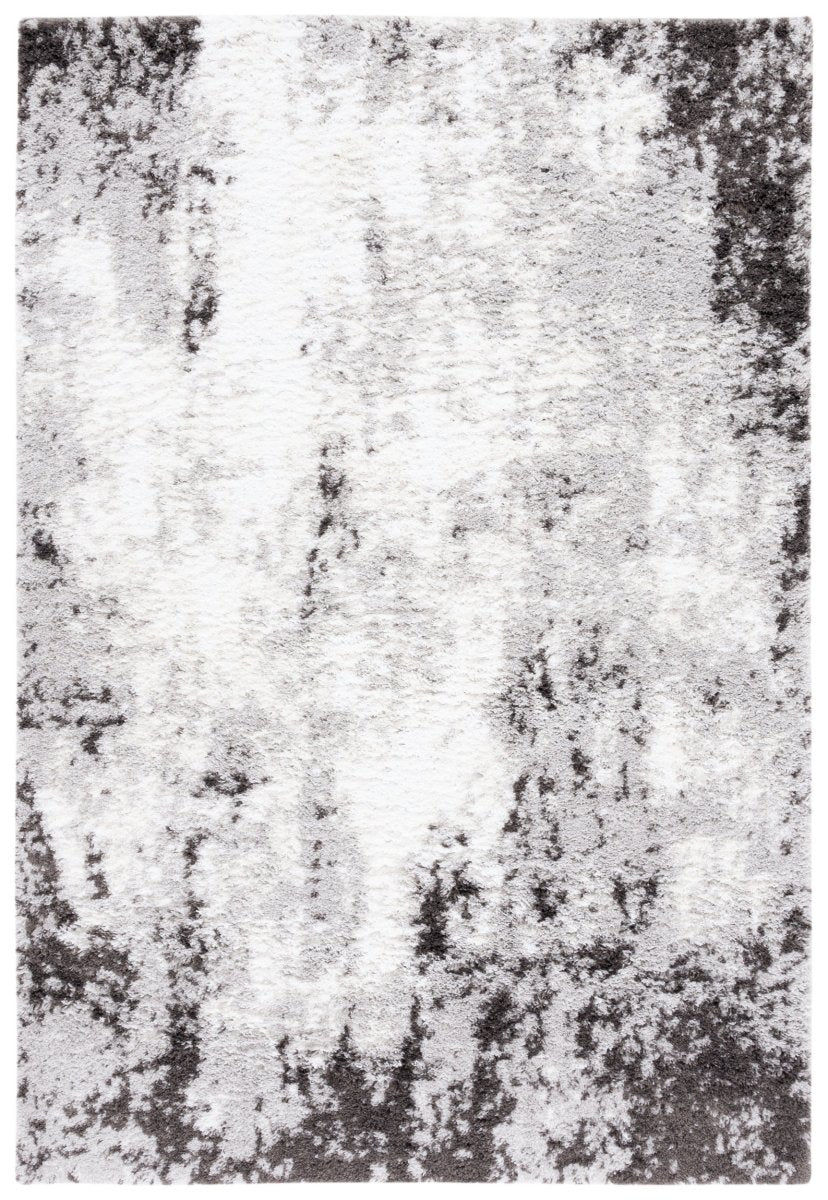 Safavieh Berber Shag Ber543F Grey/Dark Grey Rug.