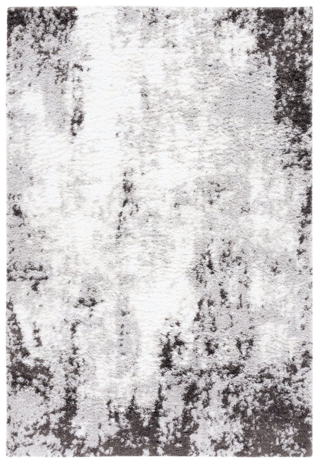 Safavieh Berber Shag Ber543F Grey/Dark Grey Rug.