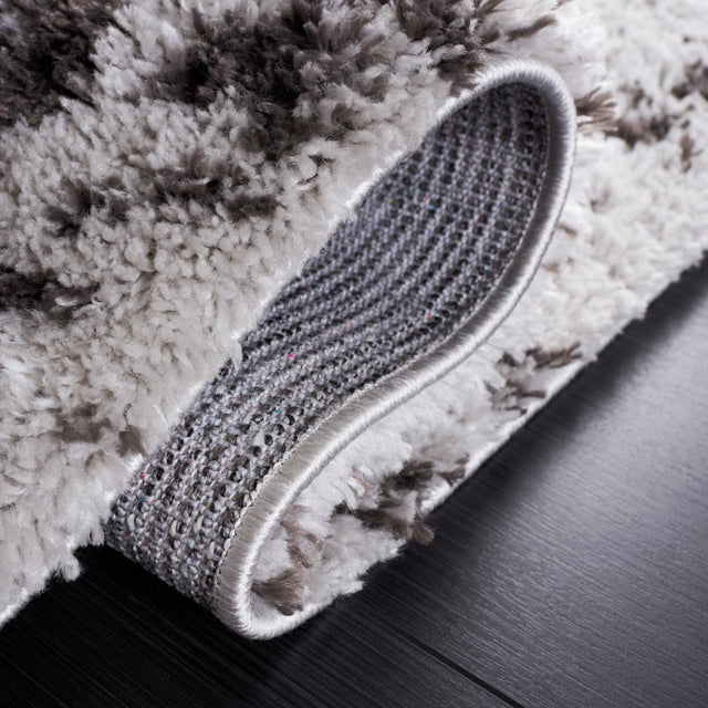 Safavieh Berber Shag Ber543F Grey/Dark Grey Rug.