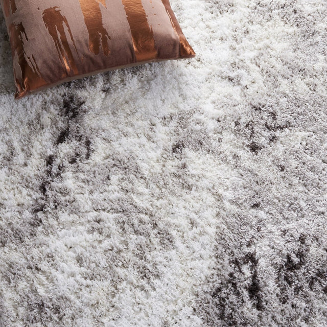 Safavieh Berber Shag Ber543F Grey/Dark Grey Rug.