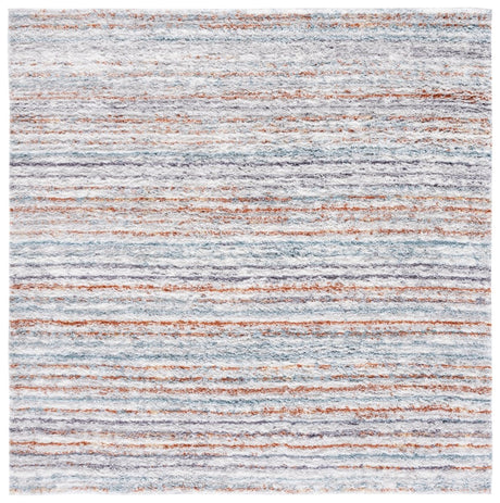 Safavieh Berber Shag Ber545A Blue Rust/Ivory Rug.