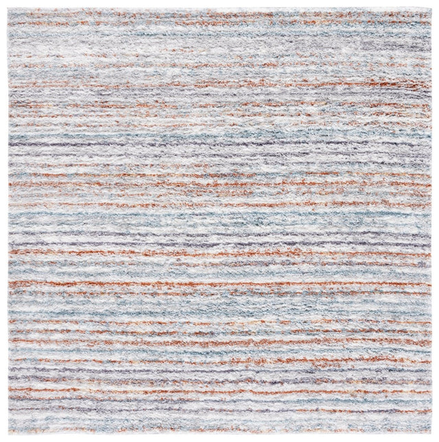 Safavieh Berber Shag Ber545A Blue Rust/Ivory Rug.