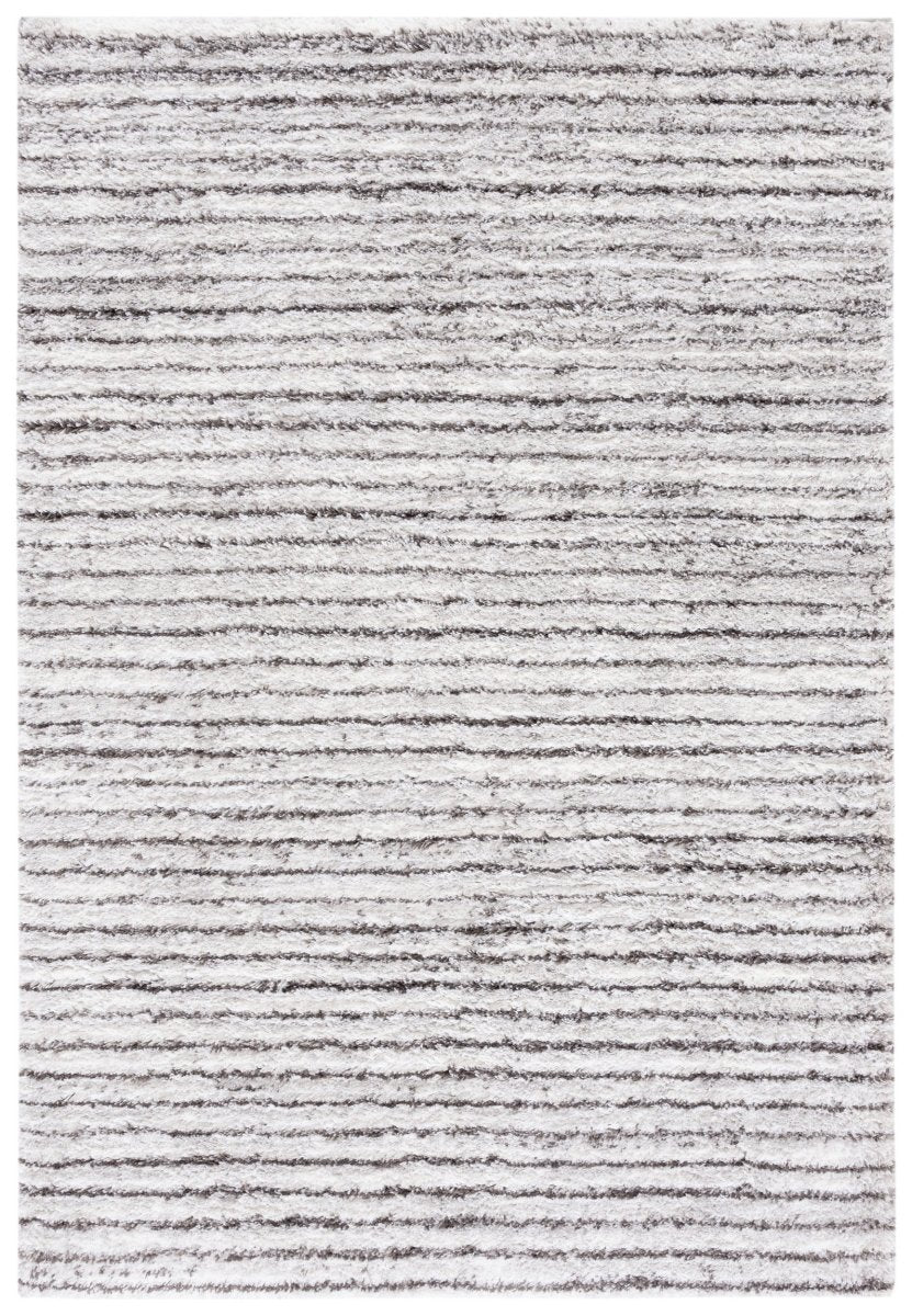 Safavieh Berber Shag Ber545F Grey/Dark Grey Rug.