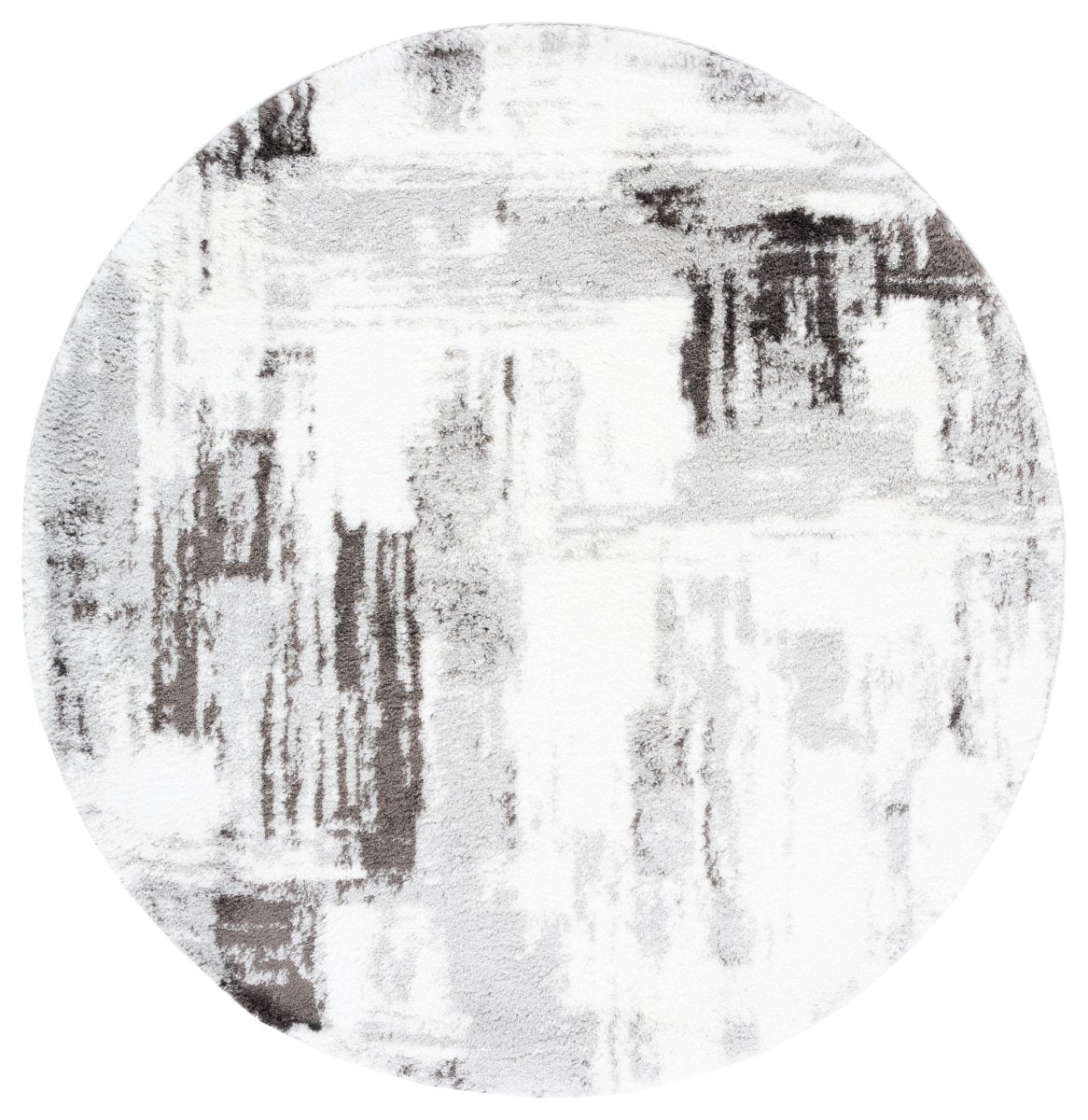 Safavieh Berber Shag Ber549F Grey/Dark Grey Rug.