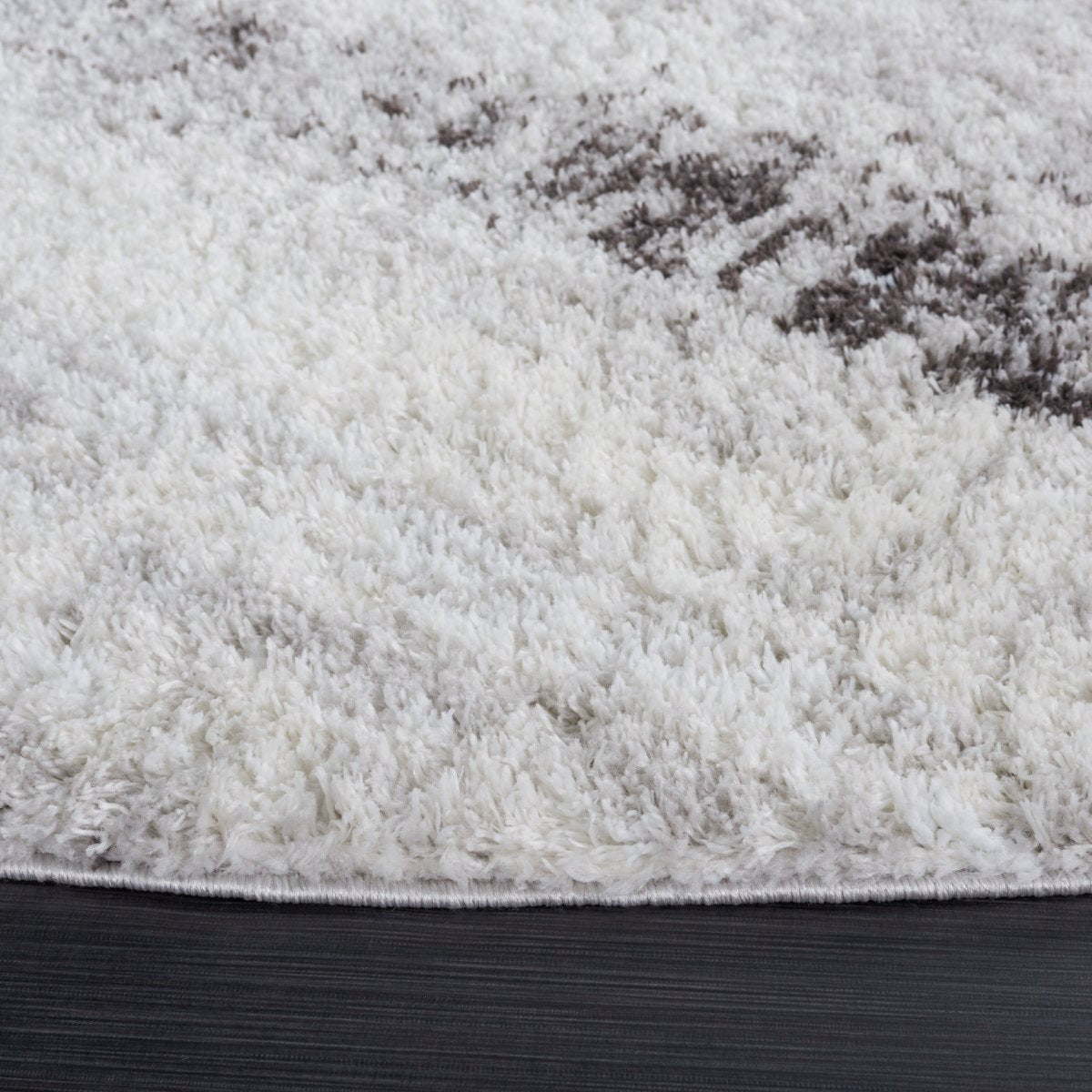 Safavieh Berber Shag Ber551F Grey/Dark Grey Rug.