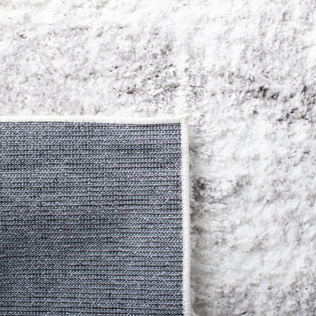 Safavieh Berber Shag Ber551F Grey/Dark Grey Rug.