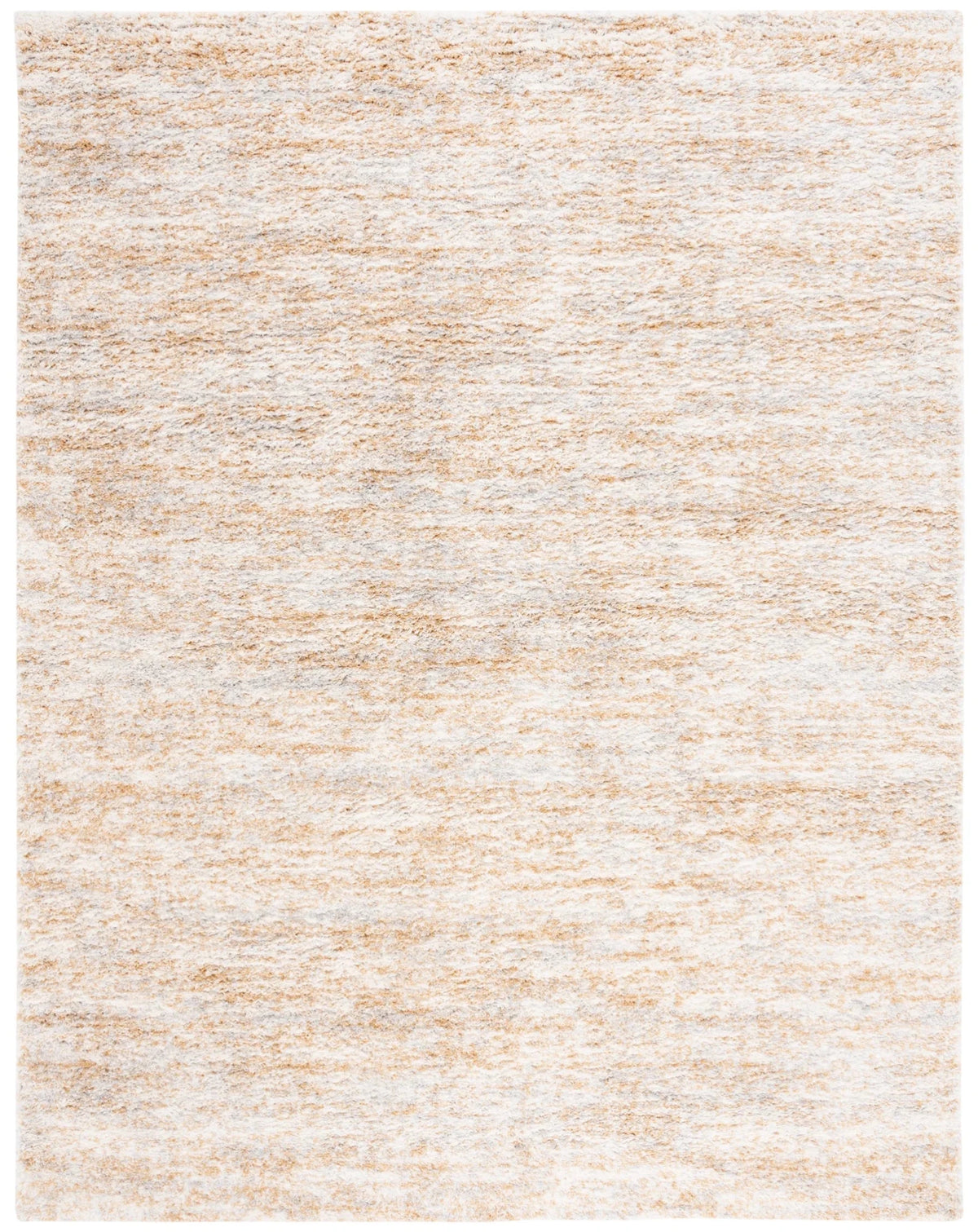 Safavieh Berber Shag 10'-0" x 14'-0" Rug in Ivory / Light Gold