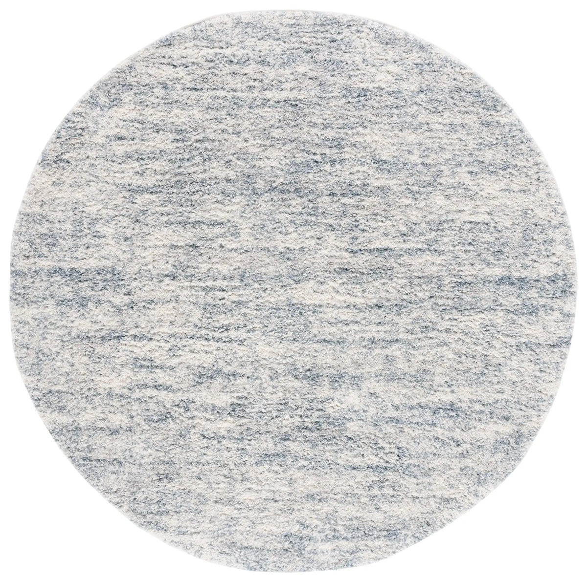 Safavieh Berber Shag 10'-0" x 10'-0" Rug in Ivory / Light Aqua