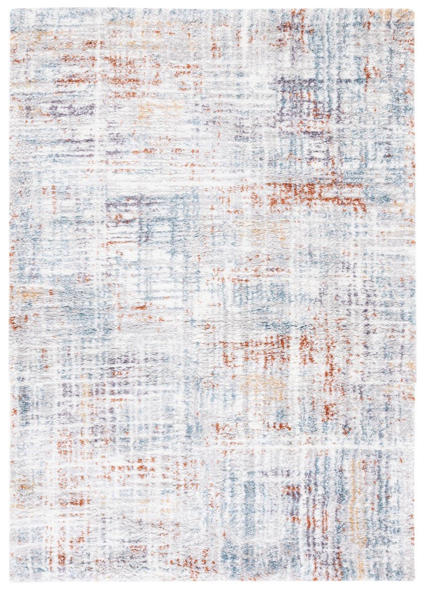Safavieh Berber Shag Ber569A Blue Rust/Ivory Rug.