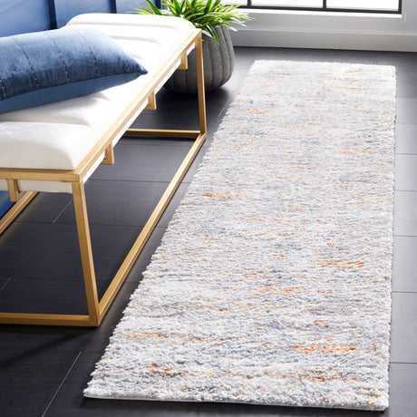 Safavieh Berber Shag Ber577A Blue Rust/Ivory Rug.