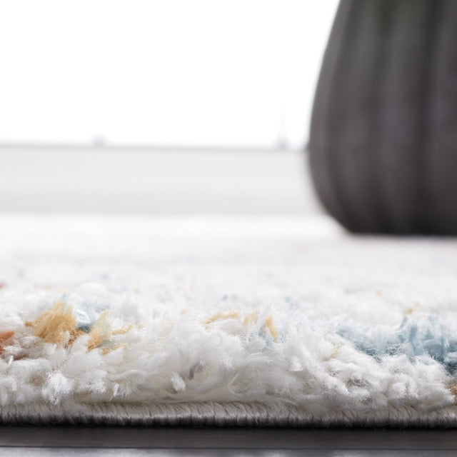 Safavieh Berber Shag Ber577A Blue Rust/Ivory Rug.