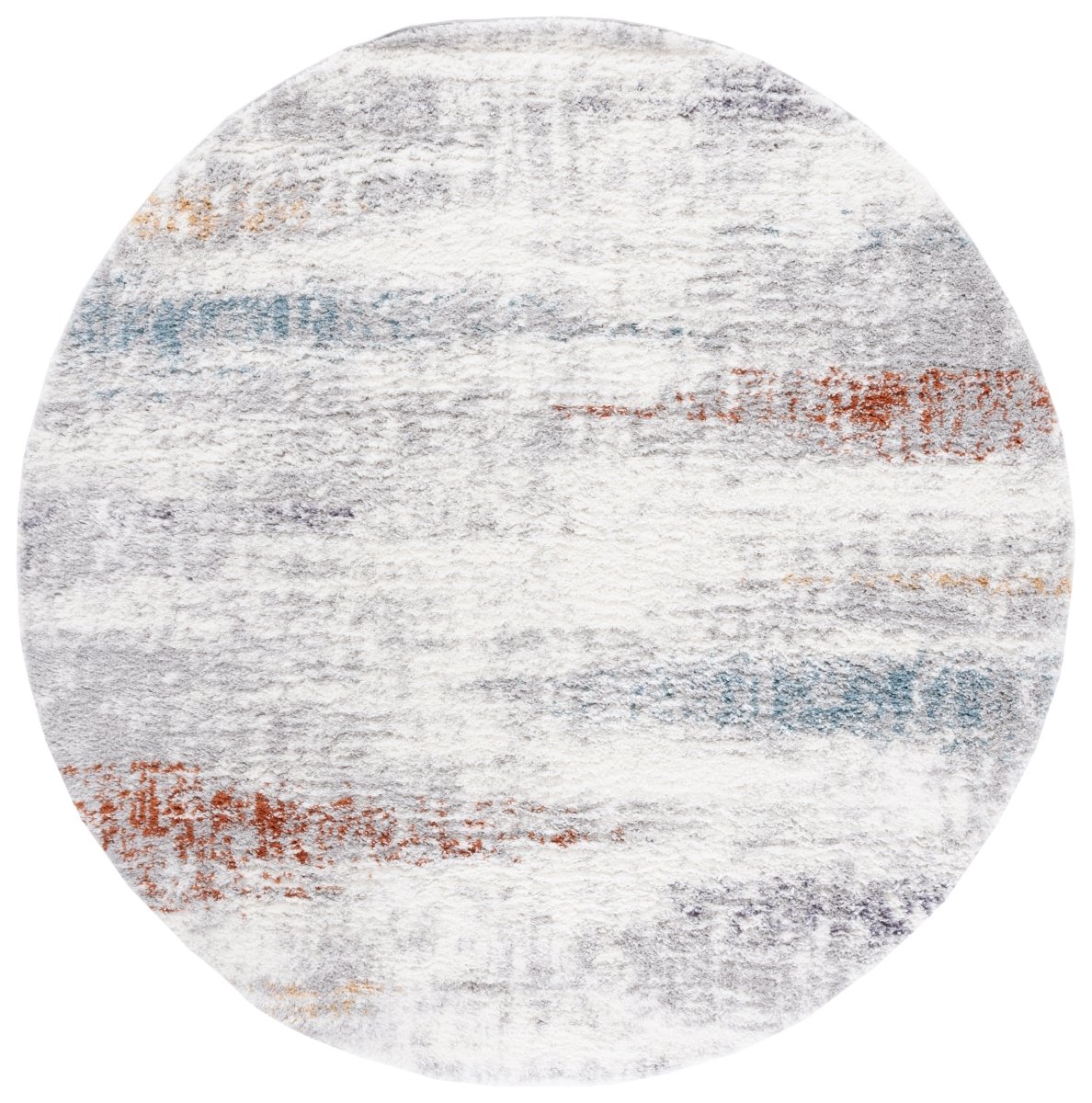 Safavieh Berber Shag Ber581A Blue Rust/Ivory Rug.