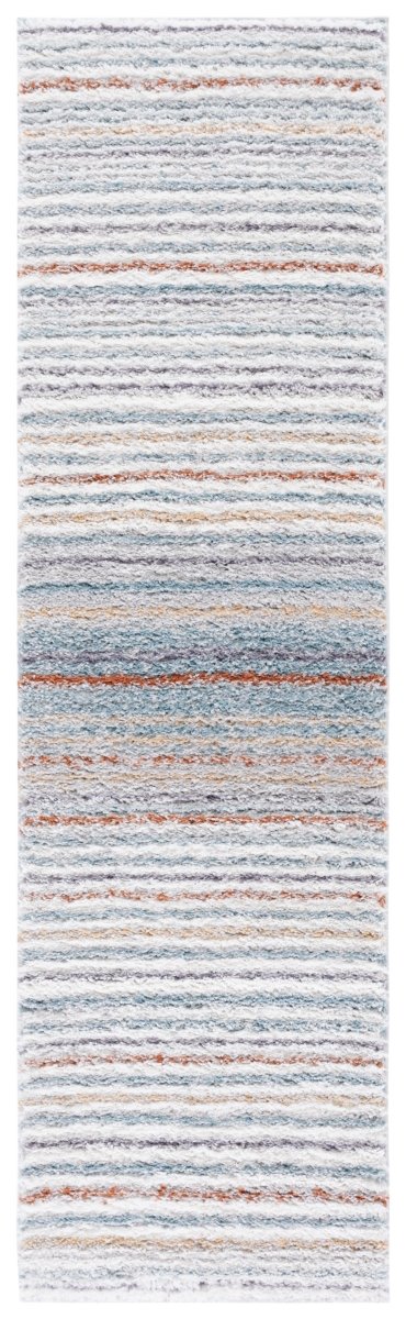 Safavieh Berber Shag Ber587A Blue Rust/Ivory Rug.