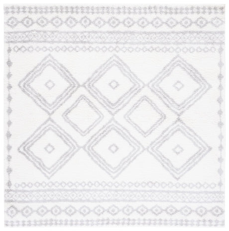 Safavieh Berber Shag Ber591B Ivory/Grey Rug.