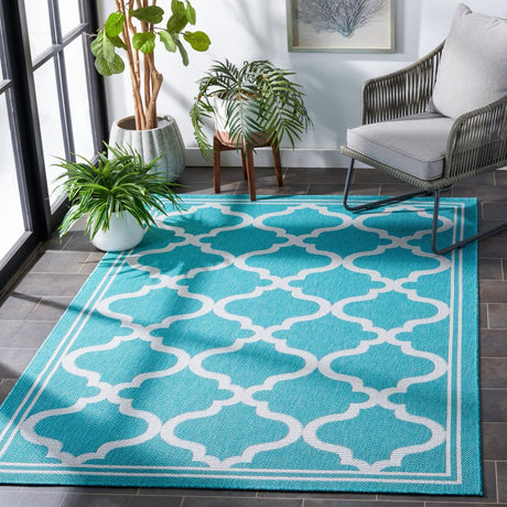 Safavieh Bermuda Bmu810J Aqua/Grey Rug.