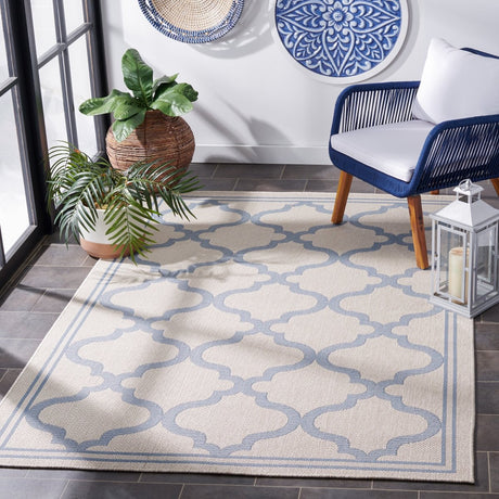 Safavieh Bermuda Bmu810L Ivory/Blue Rug.
