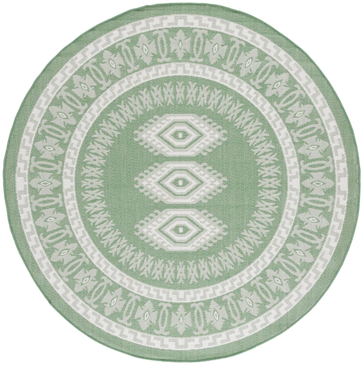 Safavieh Bermuda Bmu827Y Green/Ivory Rug.