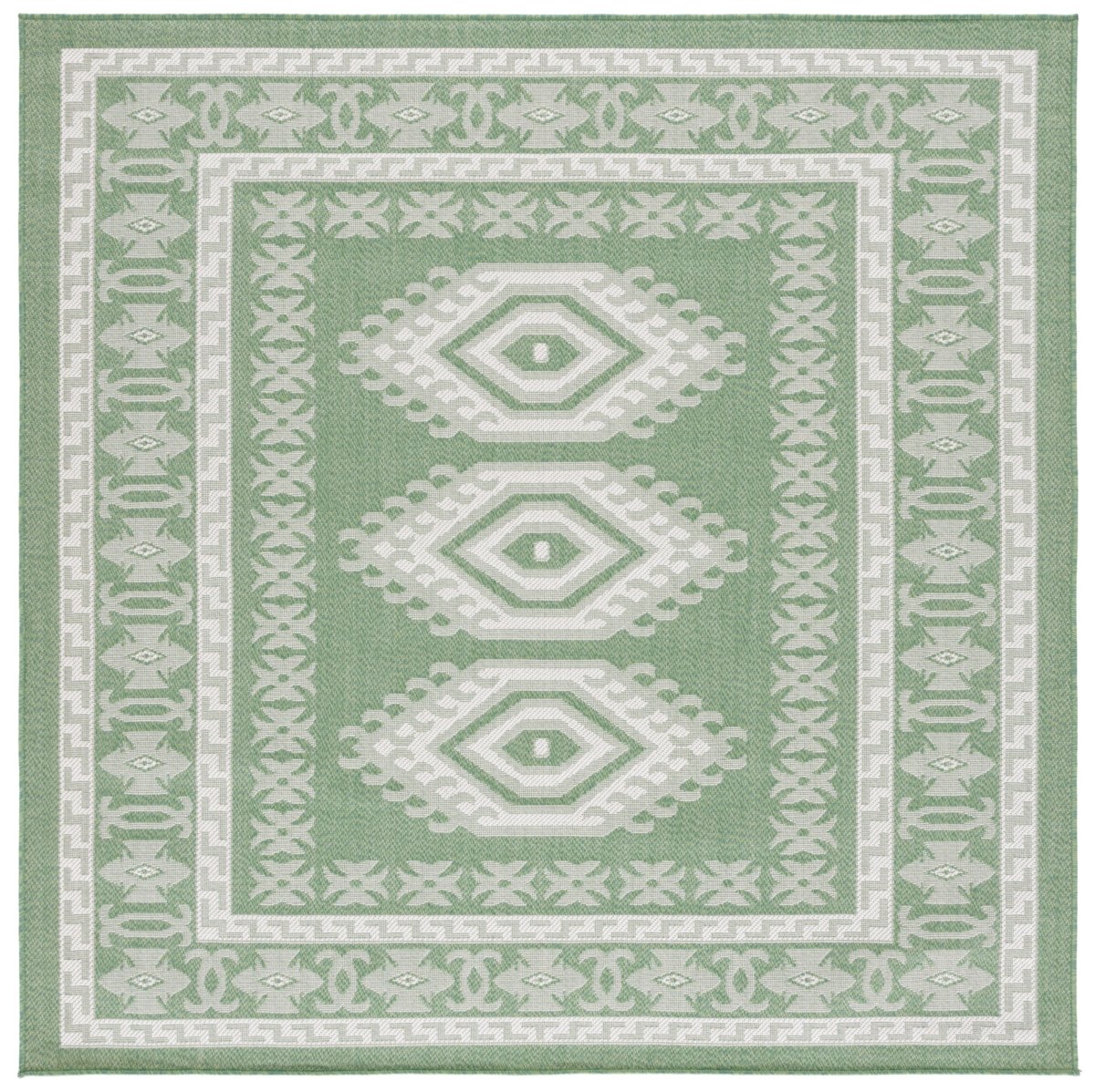 Safavieh Bermuda Bmu827Y Green/Ivory Rug.